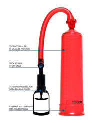 Pompe à pénis ToyJoy Power Pump rouge