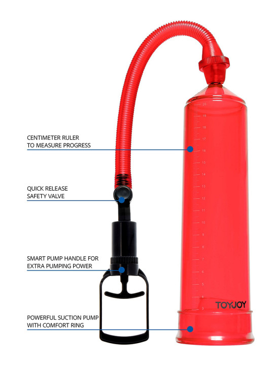 Pompe à pénis ToyJoy Power Pump rouge