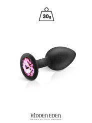 Plug bijou silicone noir S - Hidden Eden