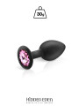 Plug bijou silicone noir S - Hidden Eden