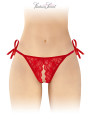 String rouge ouvert à nouer Stella - Fashion Secret