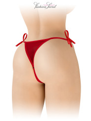 String rouge ouvert à nouer Stella - Fashion Secret