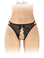 Culotte noire ouverte Annette - Fashion Secret