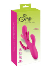 Triple vibro avec langue oscillante - Sweet Smile