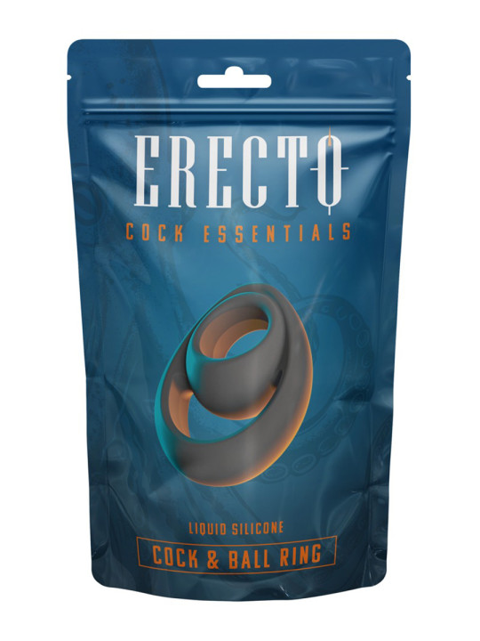 Double Cock & Ball Ring liquid silicone - Erecto