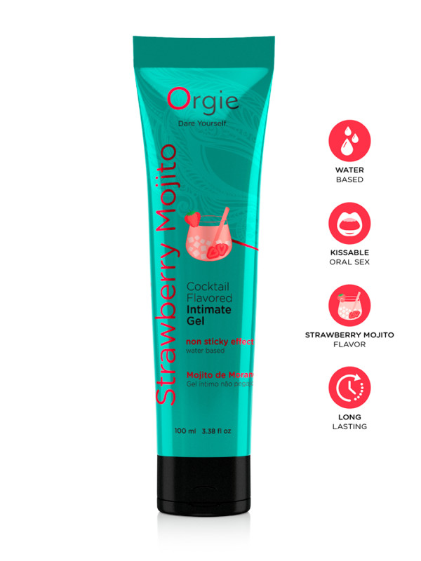 Gel intime Lube Tube Cocktail Fraise Mojito 100ml
