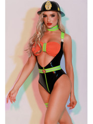 Déguisement de femme Pompier sexy 6 pièces - J Lingerie