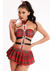 Tenue étudiante sexy 4 pièces - J Lingerie