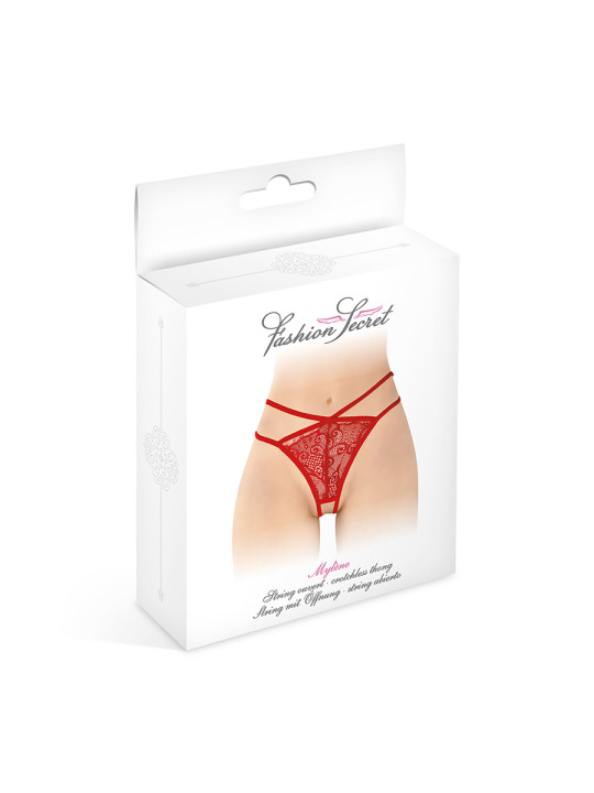 String ouvert Mylene - rouge