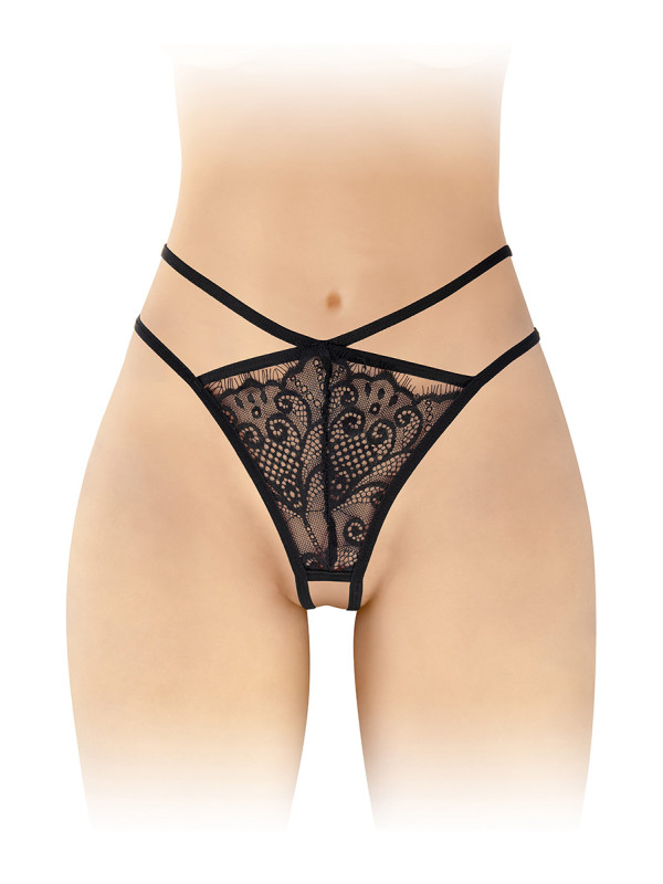 String ouvert Mylene - noir