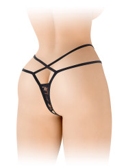 String ouvert Mylene - noir