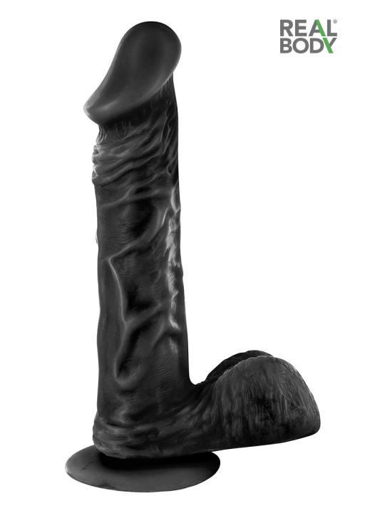 Gode réaliste 23 cm - Real Bruce Noir