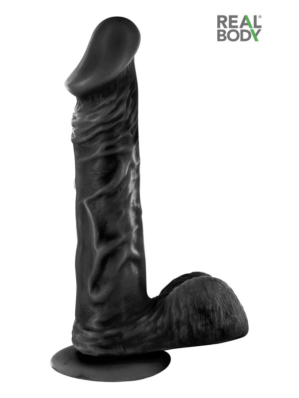 Gode réaliste 23 cm - Real Bruce Noir