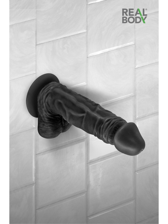 Gode réaliste 23 cm - Real Bruce Noir