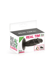 Plug anal réaliste noir 11 cm - Real Tim