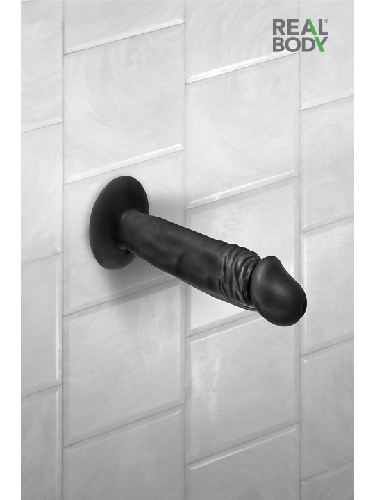 Gode réaliste 16 cm noir - Real Zack
