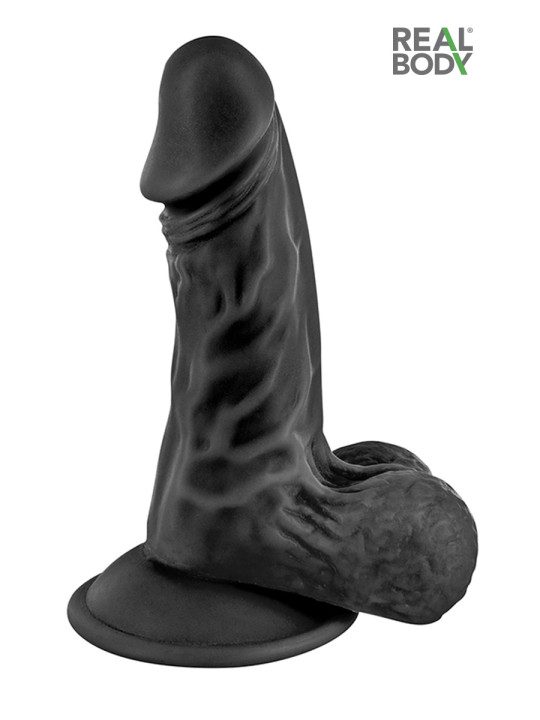 Gode réaliste noir 13 cm - Real Mike