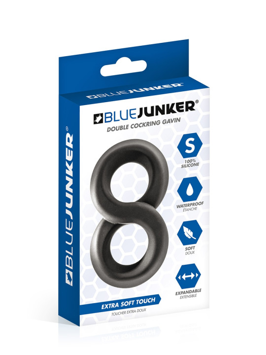 Double cockring en 8 - Blue Junker