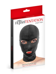 Cagoule BDSM 3 ouvertures - Fetish Tentation