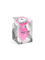 Plug bijou silicone rose M - Hidden Eden