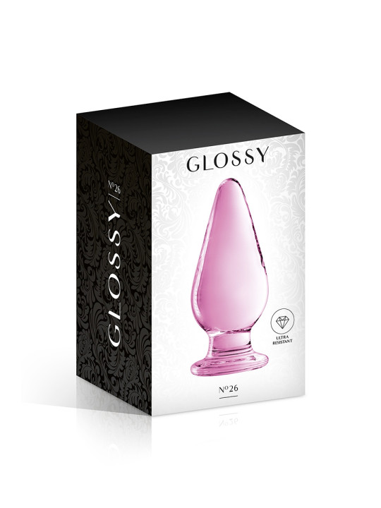 Plug anal verre Glossy Toys n° 26 Pink