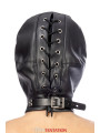 Cagoule BDSM simili cuir avec baillon amovible - Fetish Tentation