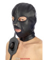 Cagoule BDSM simili cuir avec baillon amovible - Fetish Tentation