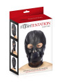 Cagoule BDSM simili cuir avec baillon amovible - Fetish Tentation