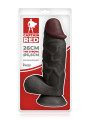 Gode XXL The Strong Black 26 x 6,5 cm - Captain Red