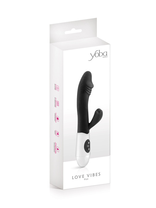 Vibromasseur Rabbit Elya noir - Yoba