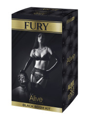 Kit BDSM Fury noir - Alive