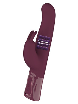 Vibro Rabbit rotatif triple stimulation XXL - She.E.O