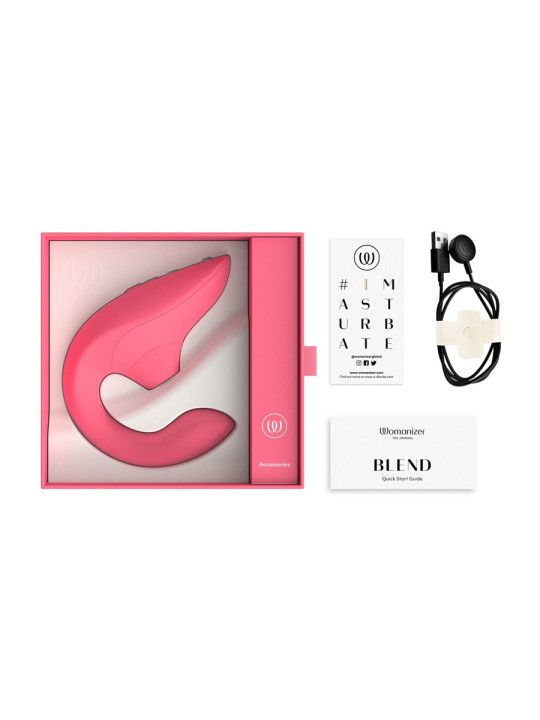 Double stimulateur Womanizer Blend rose éclatant