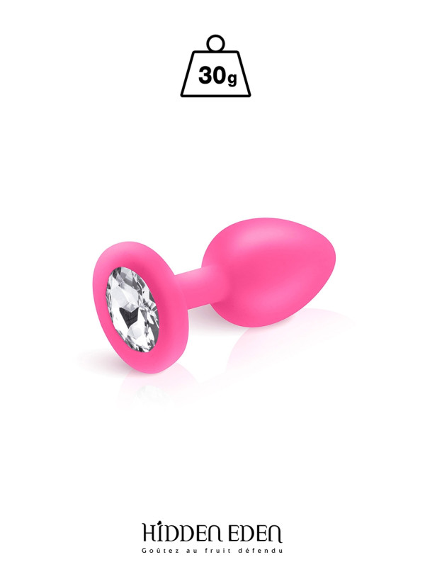 Plug bijou silicone rose S - Hidden Eden