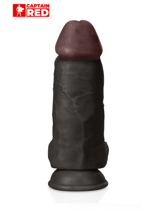 Gode XXL Colossus Black 26 x 7,5 cm - Captain Red
