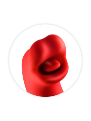 Vibromasseur rabbit 3-en-1 Kissy rouge - Yoba
