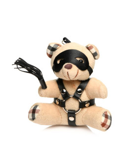 Porte-clés Teddy Bear BDSM avec martinet