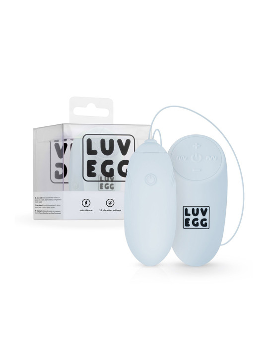 Oeuf vibrant télécommandé bleu - LUV EGG