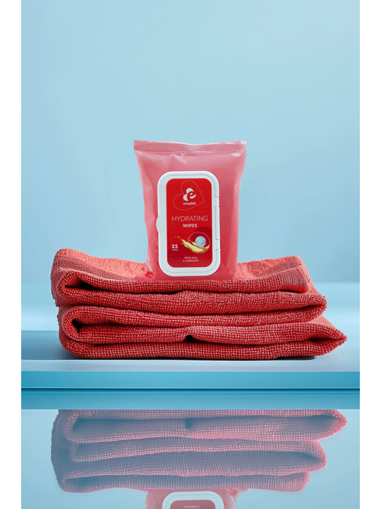 25 lingettes hydratantes avec lubrifiant et huiles - EasyGlide