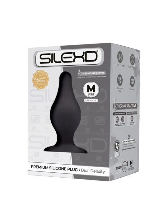 Plug anal The Original Model 2 noir 9,3 cm - SilexD