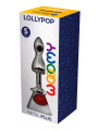 Plug bijou Lollypop rouge S - Wooomy
