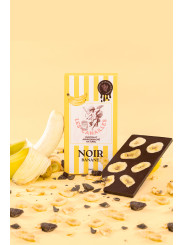 Chocolat noir banane - Tablette 100g - Les canailles