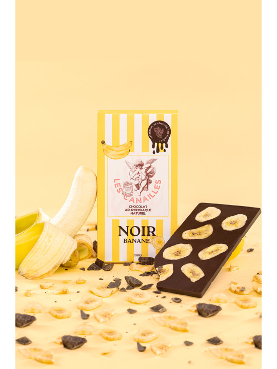 Chocolat noir banane - Tablette 100g - Les canailles