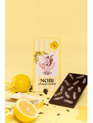 Chocolat noir citron confit - Tablette 100g - Les canailles