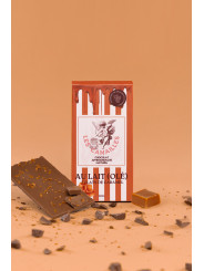 Chocolat au lait éclats de caramel - Tablette 100g - Les canailles