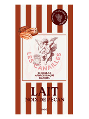 Chocolat au lait noix de pécan - Tablette 100g - Les canailles