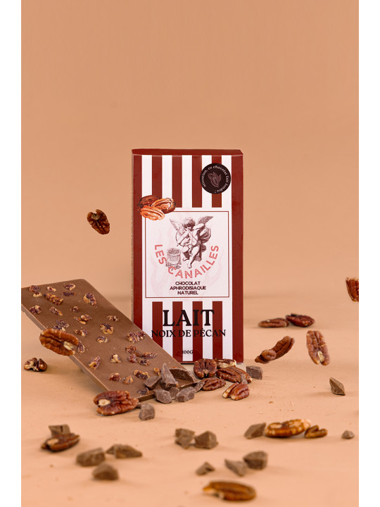 Chocolat au lait noix de pécan - Tablette 100g - Les canailles