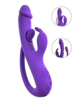 Vibro Rabbit avec tickler flexible - Sweet Smile