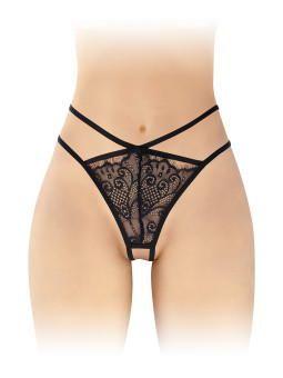 String ouvert Mylene - noir
