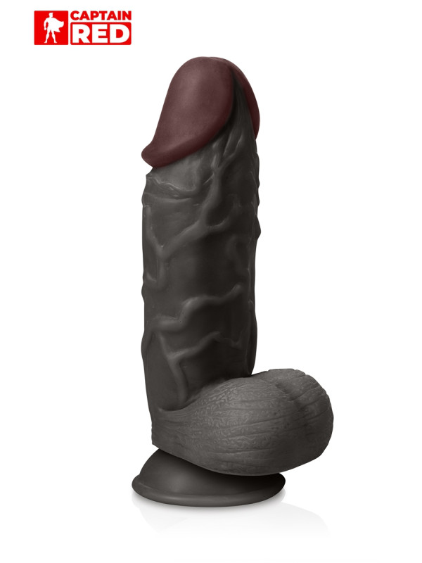 Gode XXL The Strong Black 26 x 6,5 cm - Captain Red